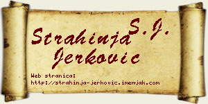 Strahinja Jerković vizit kartica